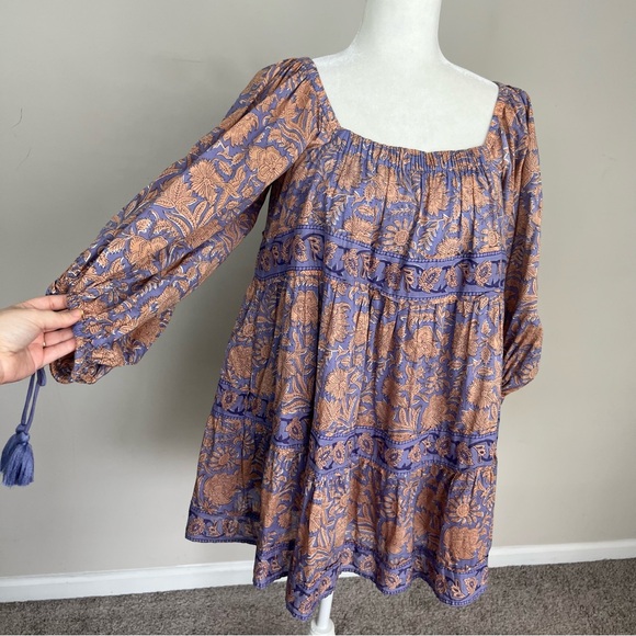 CLEOBELLA HATTIE MINI DRESS IN PURPLE SIZE XS 100% COTTON - Picture 11 of 13